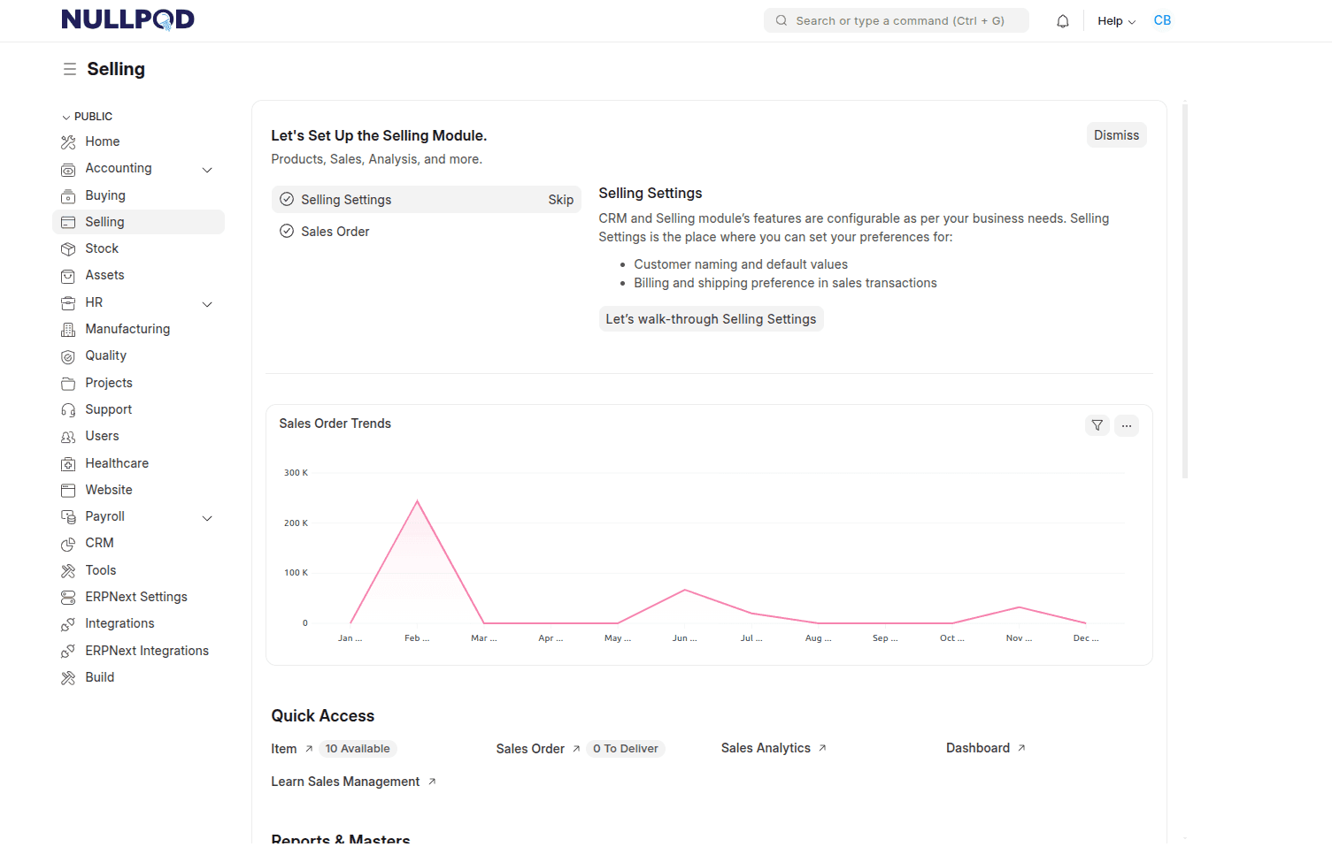 project - Nullpod ERP - nullpod